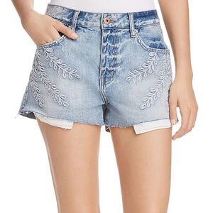 🤫[3 FOR $30] PISTOLA Women's Embroidered Cutoff Shorts